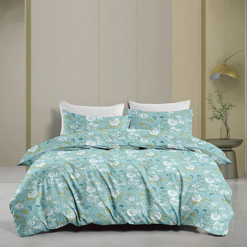 Jasper Cotton Bed Sheet Set with Pillow Covers by Florida